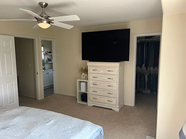 Attached bathroom in the owner's suite