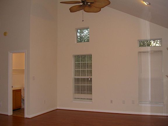 Living room with high ceiling