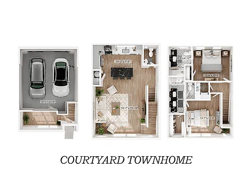 Floor plan Courtyard Townhome