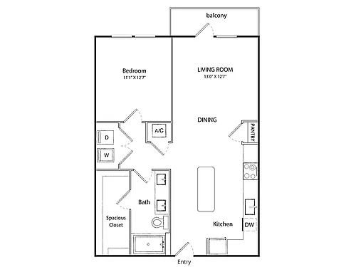 Floor plan A1-AH 80