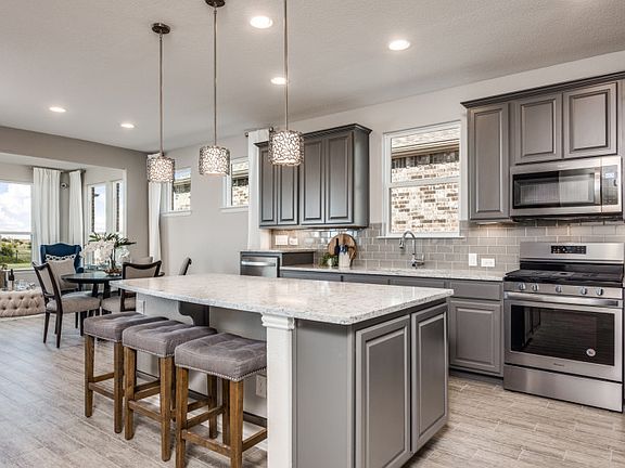 Model Representation - kitchen with recessed and pendant lighting