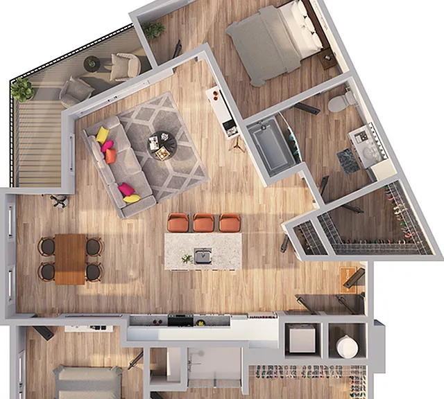 Emerson at Montford Park - B13 Floor Plan Emerson at Montford Park - B13 Floor Plan