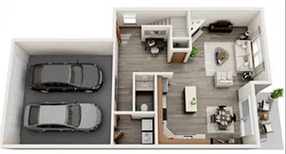 Floor plan Townhome 3.0