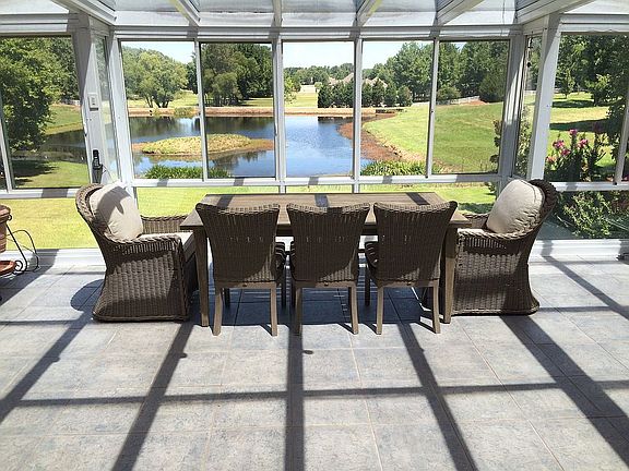 Sunroom lake view