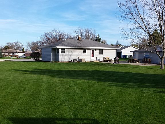 Wide open backyard