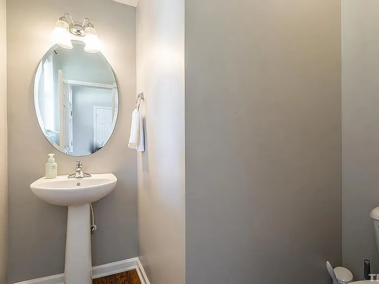 Half bathroom on main floor