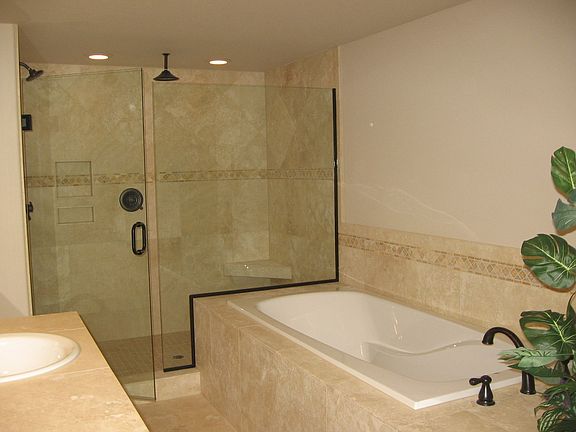 Up master travertine shower