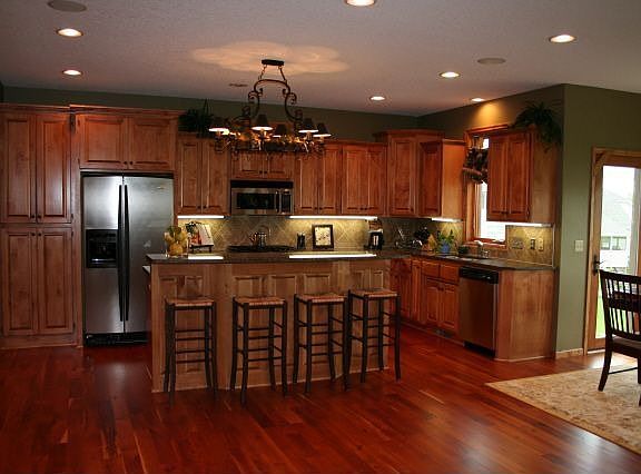 Cherrywood floors and Alder cabinetry!