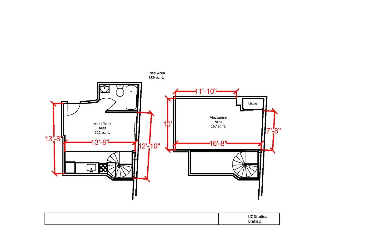 Floor plan Studio