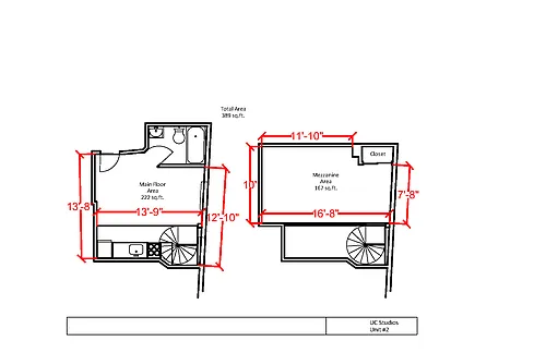 Floor plan Studio