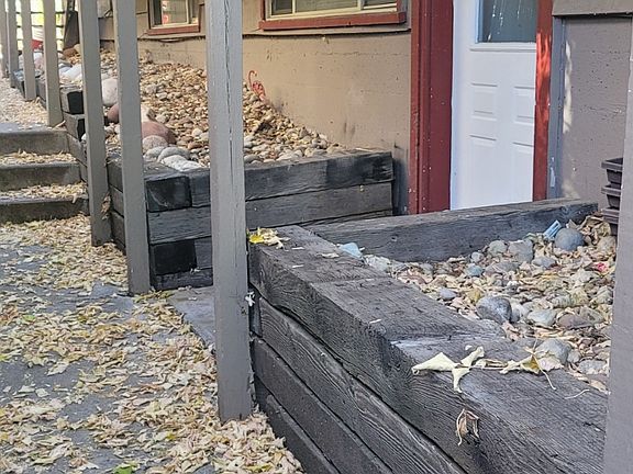 Entry door to apartment