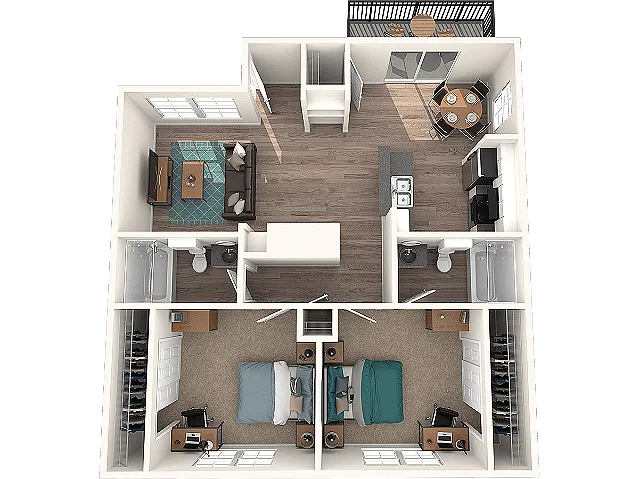 Floor plan 2x2A