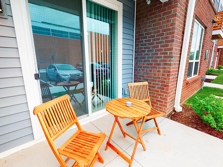 Two bedroom townhome patio