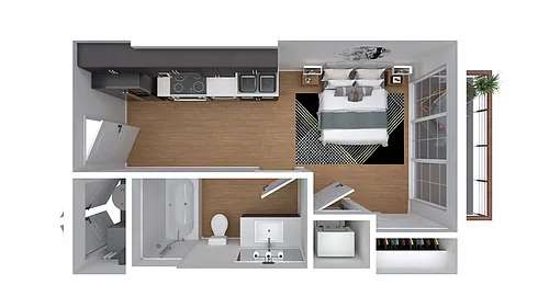 Floor plan Studio