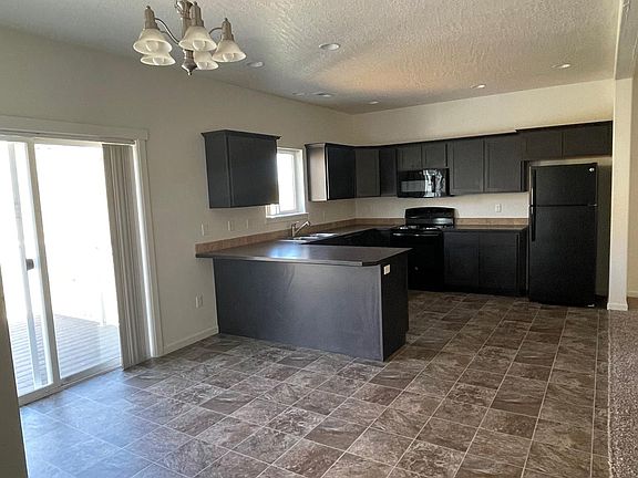 Dining room and kitchen