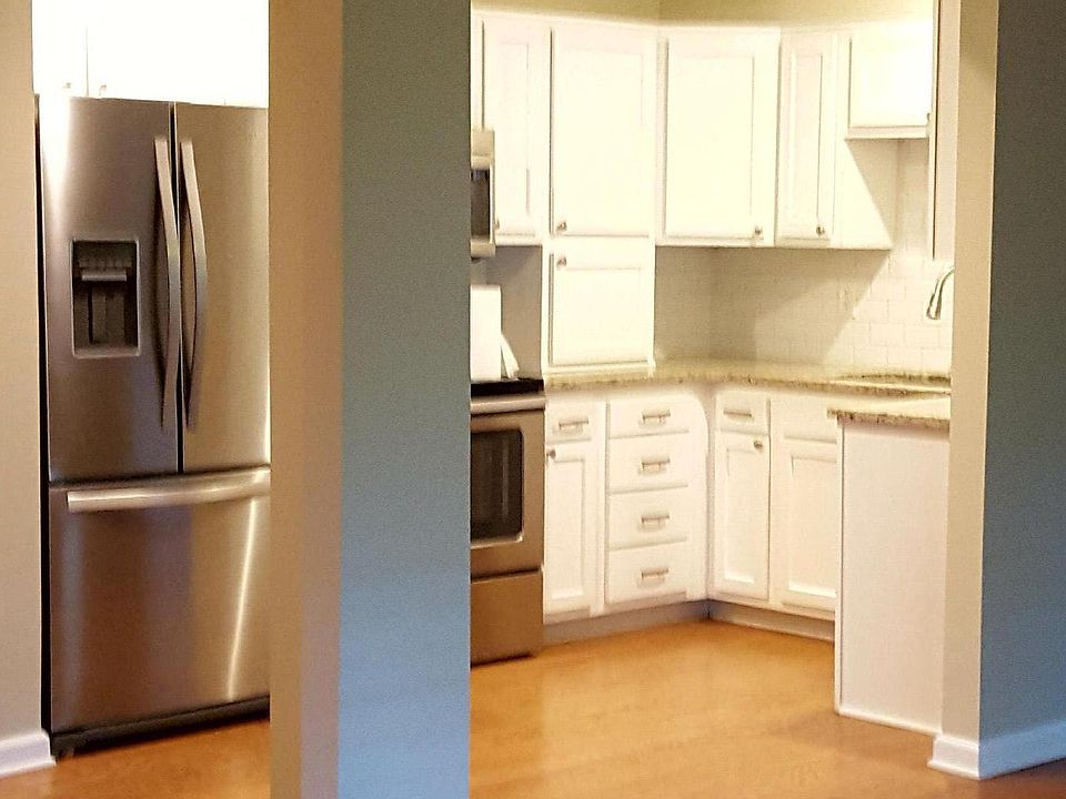 View from living room, updated appliances, hardwood floors,