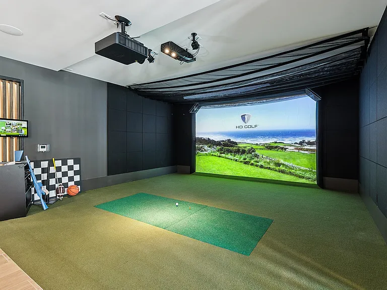 Test out your golf game at our multipurpose simulator