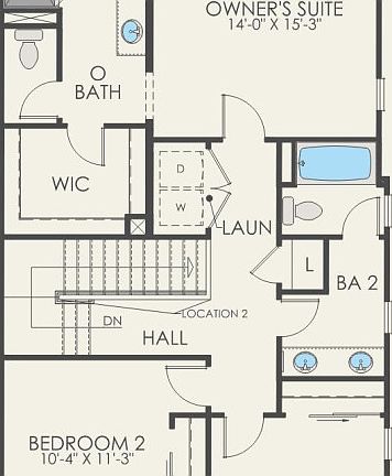 Second Floor 3 br 2.5 ba