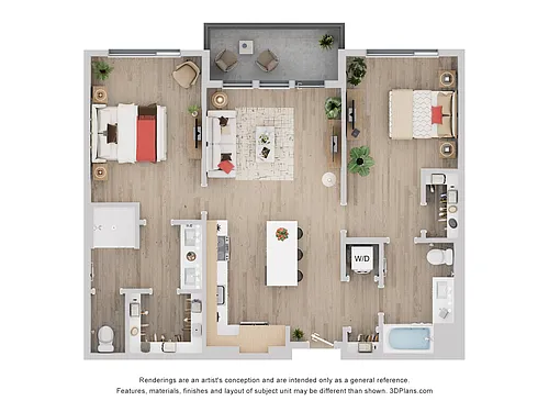 Floor plan 2B