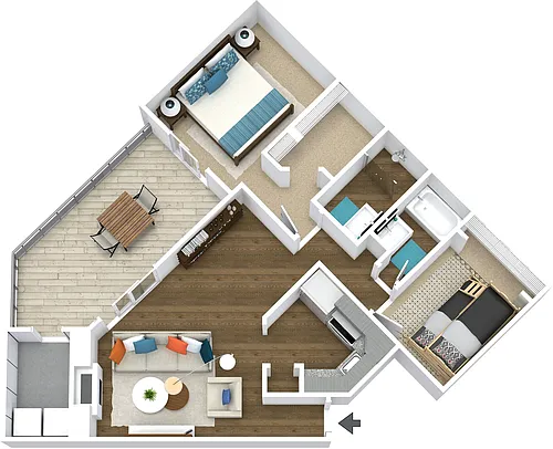 Floor plan B3