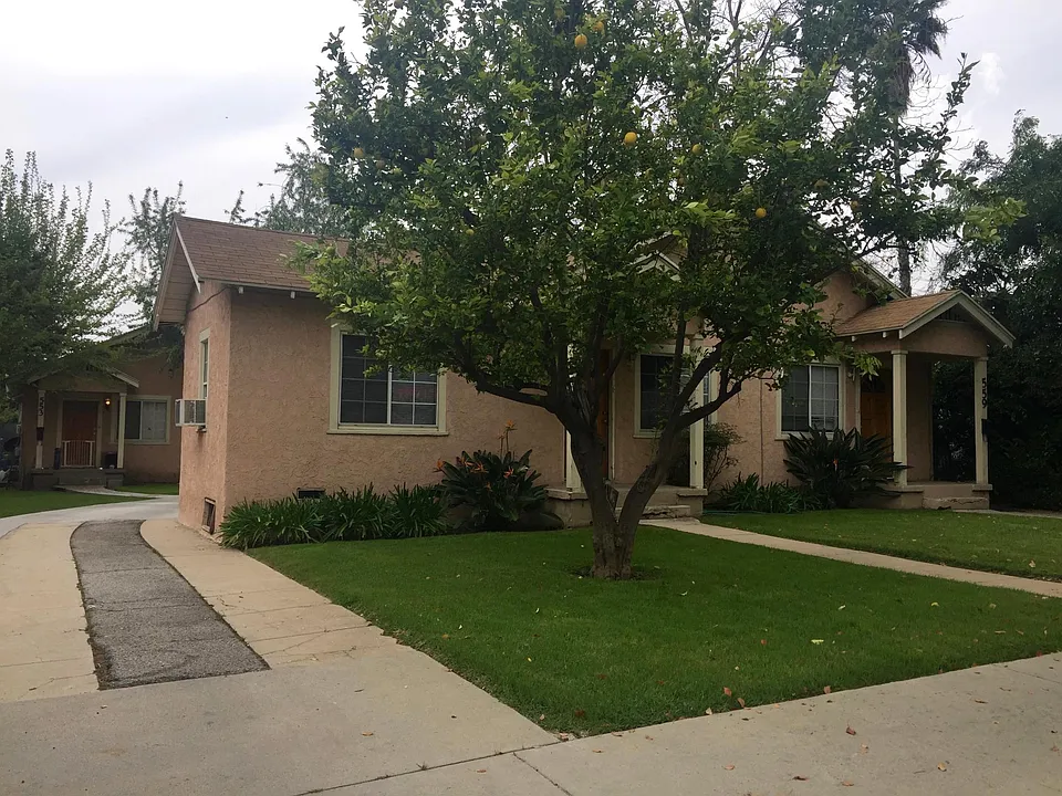 front of property