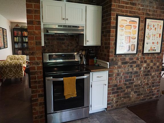 Kitchen and entryway to living room