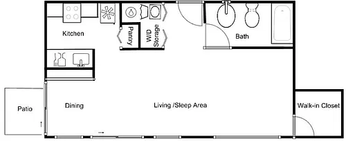 Floor plan Studio