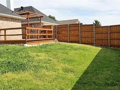 Backyard looking toward Deck