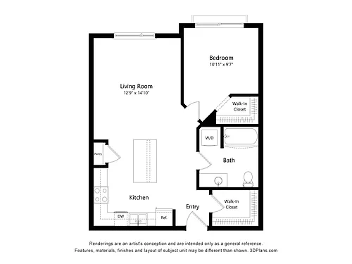 Floor plan Jefferson (B1)