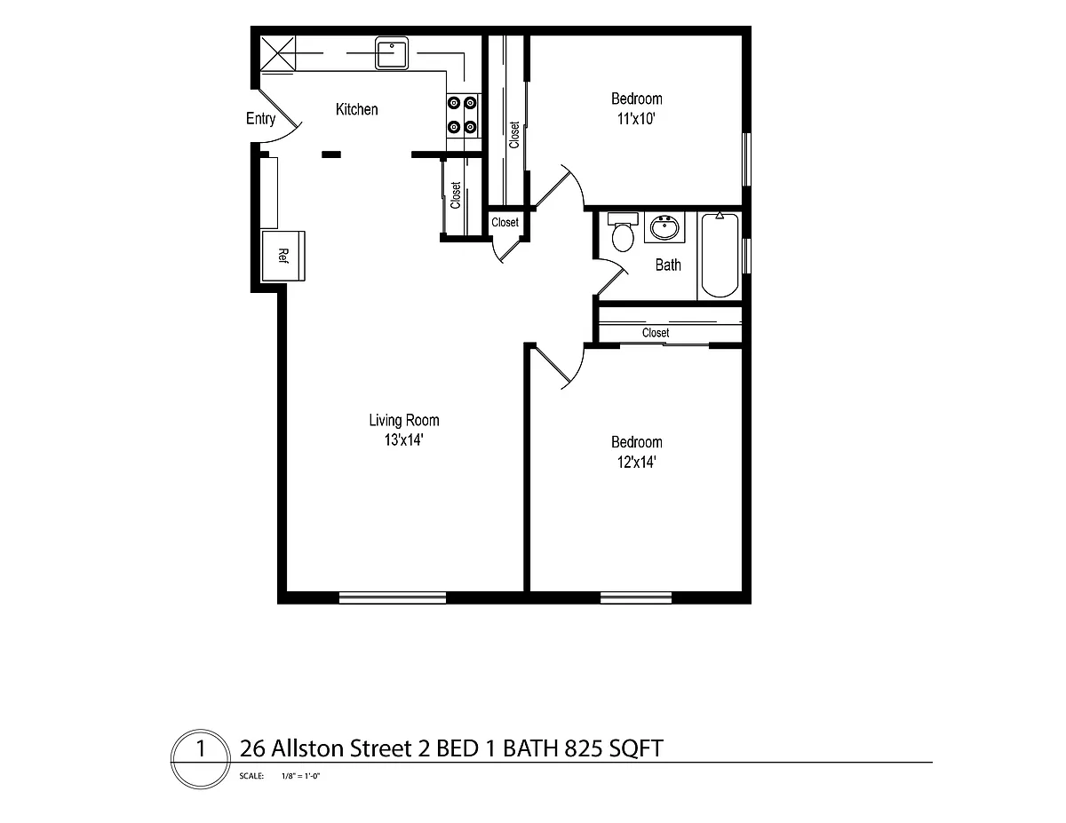Floor plan Two Bedroom