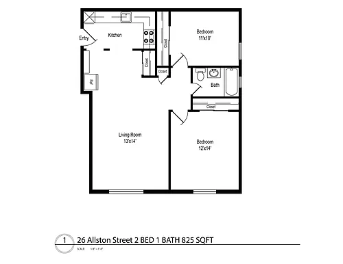 Floor plan Two Bedroom