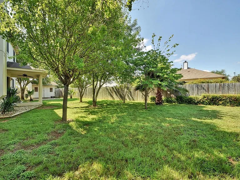Large backyard