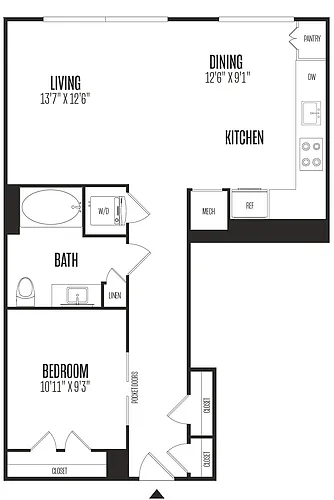 Floor plan Studio-STU