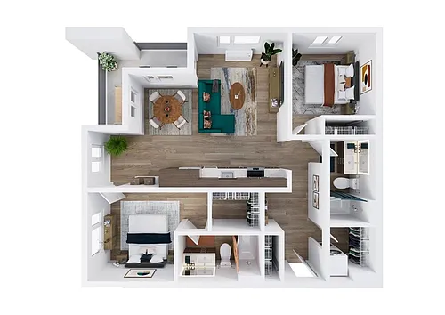 Floor plan 2X2 C