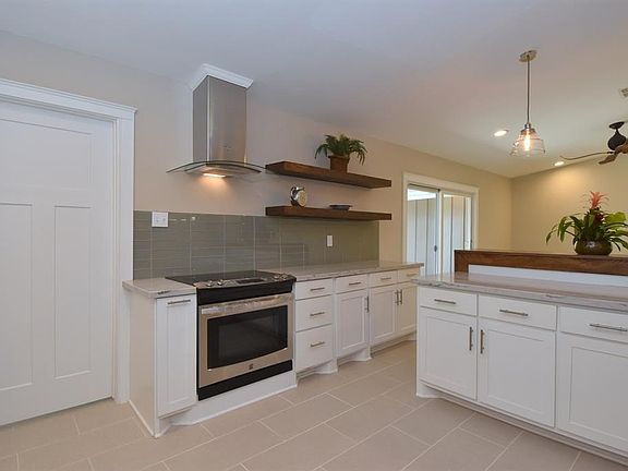 Kitchen Stove and Island prior to Harvey.