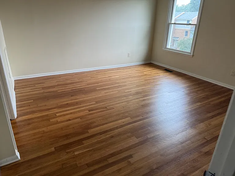 Master Bedroom - Looks out to parking lot