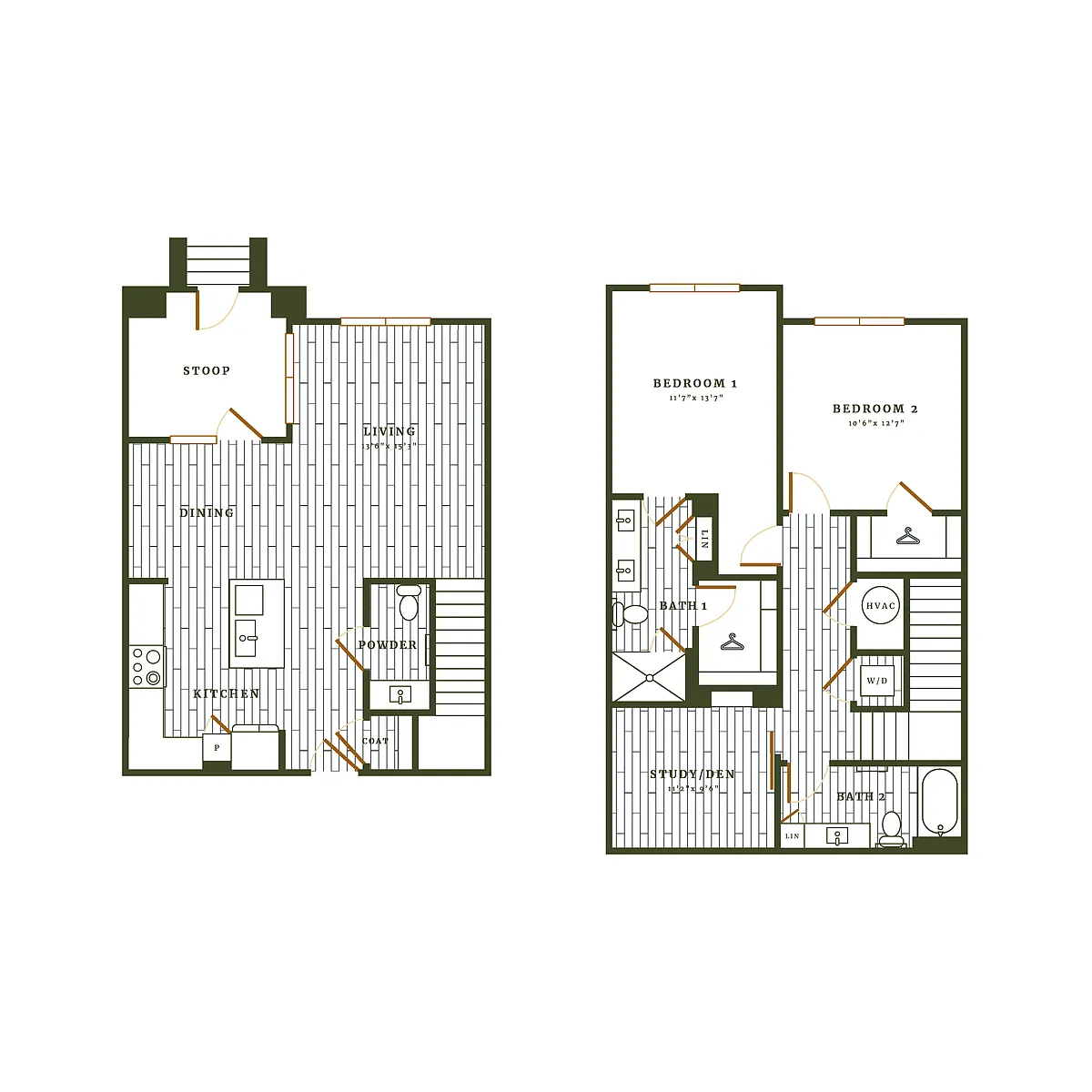 Floor plan Scarwid Townhome
