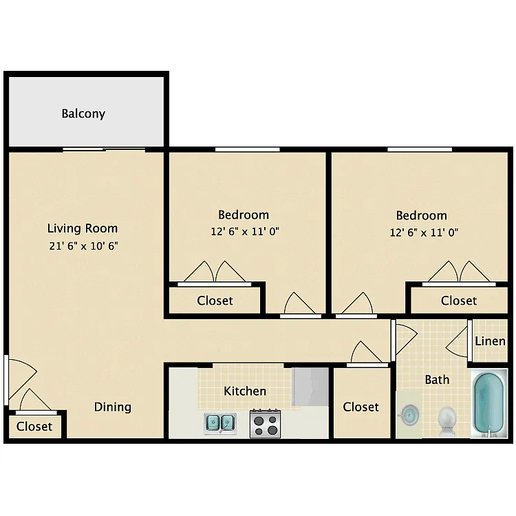 Floor plan The Birch