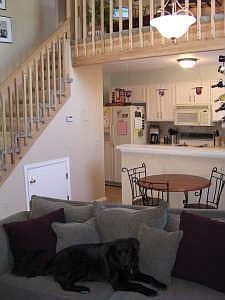 living room and loft