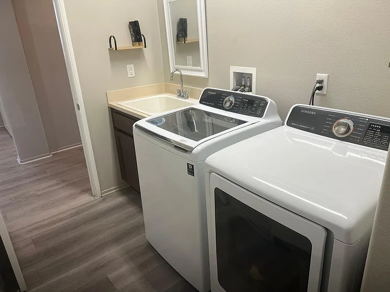 Laundry with sink
