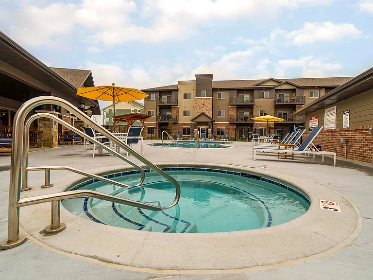 Take a dip in our luxurious hot tub and let the stress melt away.