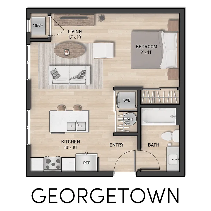 Floor plan Studio Apartment