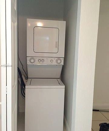 washer and dryer INSIDE unit
