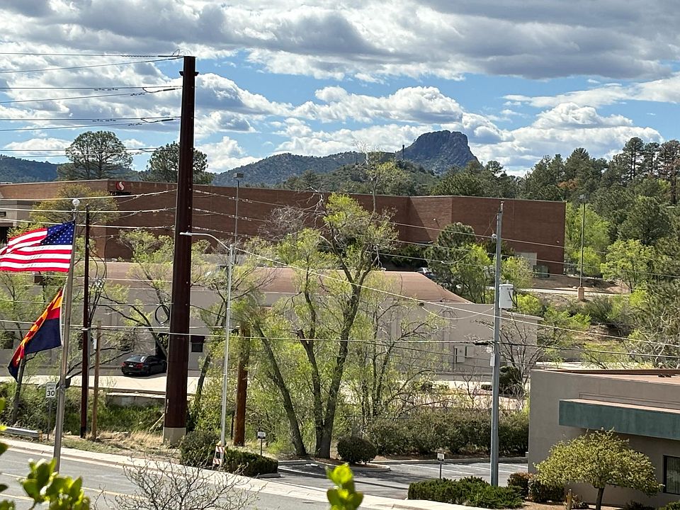 View of Thumb Butte from front porch