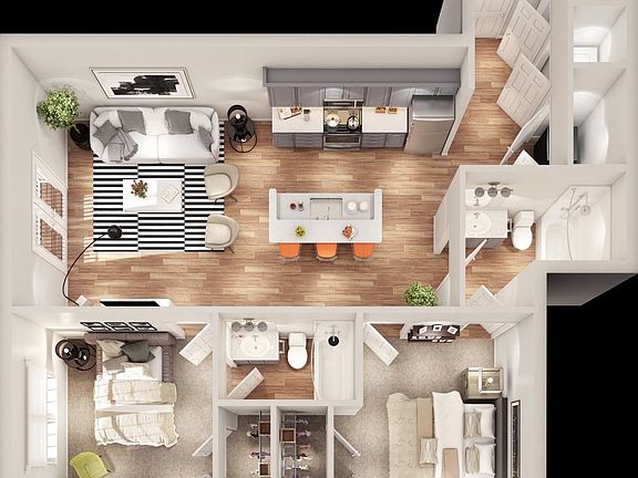 5th image of 600 E Hillside Dr #2B-2Ba-1000Sqft