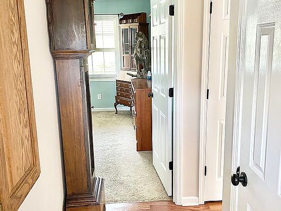 Hallway view from half bath.