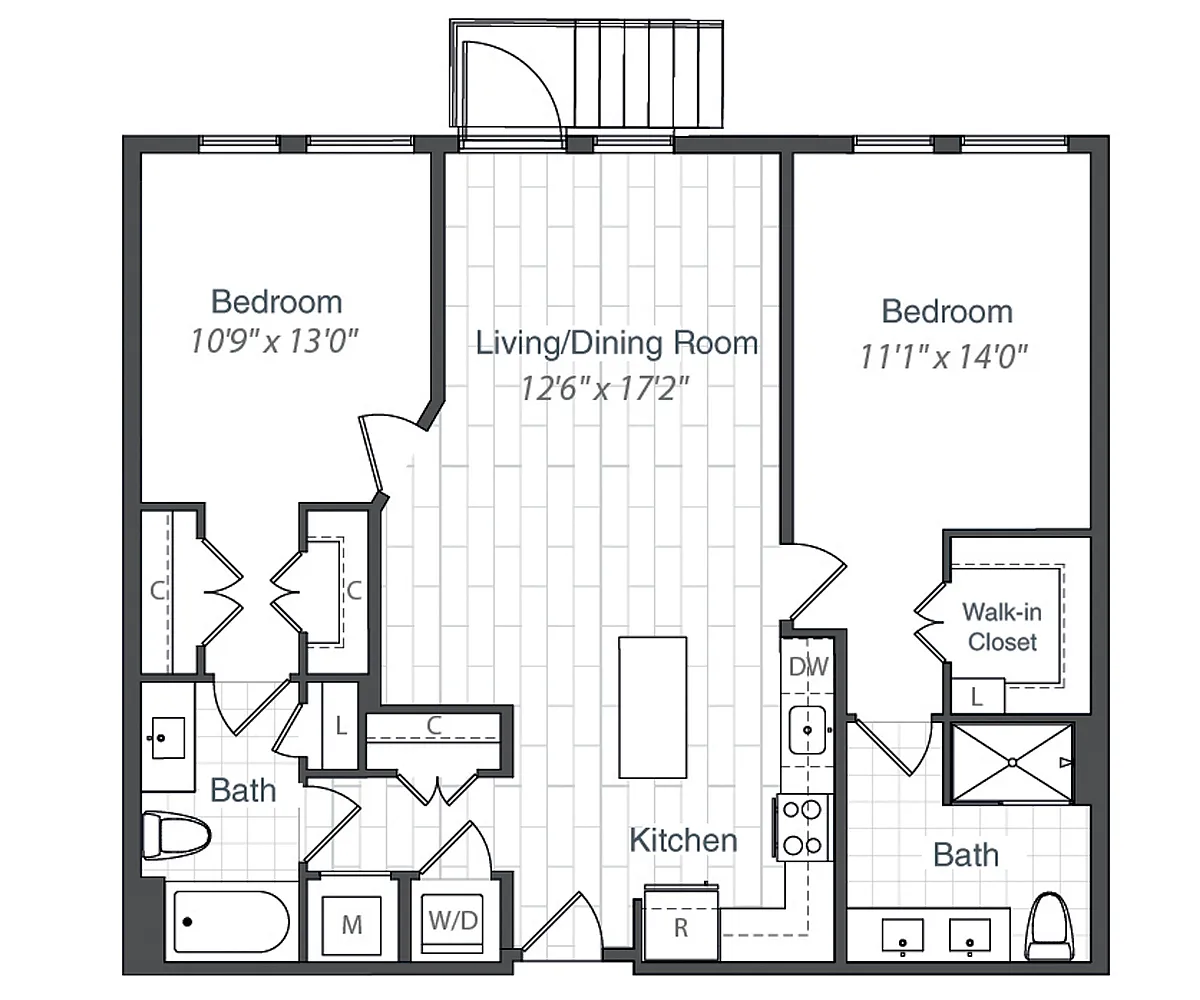 Floor plan B12-F1-1116