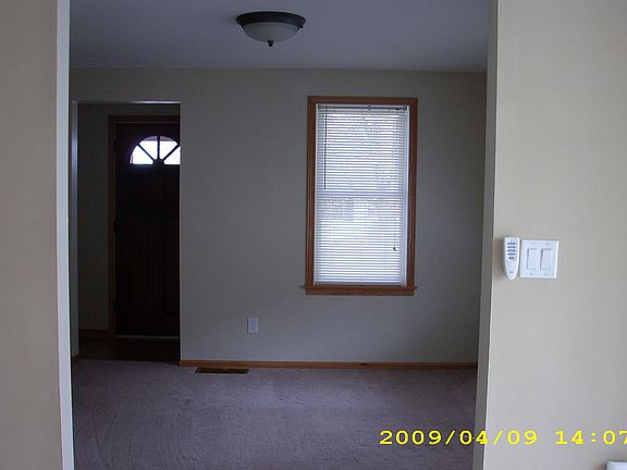 View from eat in kitchen into family room