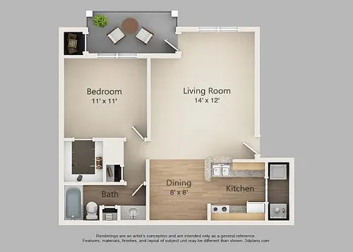 Floor plan The Telefair - A1B