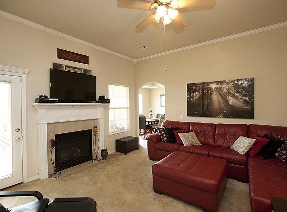 Beautiful gas fireplace